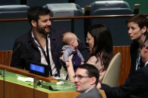 PM Selandia Baru Bawa Bayinya di Sidang Umum PBB
